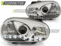 Preview: LED Tagfahrlicht Design Scheinwerfer für VW Golf 4 97-03 chrom